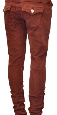 True Religion Brand Jeans Women's Skinny Corduroy Pants-Redwood True Religion Brand Jeans Women's Skinny Corduroy Pants-Redwood