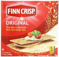 Finn Crisp Original, Delicately Thin Rye Crispbread, 7-Ounce Boxes (Pack of 9) Finn Crisp Original, Delicately Thin Rye Crispbread, 7-Ounce Boxes (Pack of 9)
