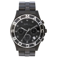 MARC JACOBS BLACK STAINLESS STEEL CHRONOGRAPH WATCH MBM3083 MARC JACOBS BLACK STAINLESS STEEL CHRONOGRAPH WATCH MBM3083