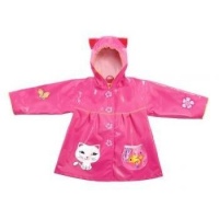 Kidorable Lucky Cat Raincoat, Pink, 6-6X Kidorable Lucky Cat Raincoat, Pink, 6-6X