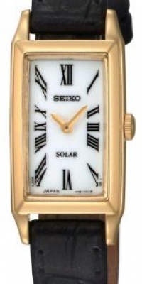 Seiko Women's SUP044 Solar Baguette Watch