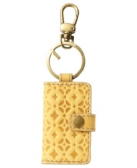 Go straight to the VIP room with this laid-back luxe Loyalty Card keychain from Fossil. Featuring buttery-soft leather with posh perforated pattern and signature brass-tone hardware, it's the perfect place to keep keys close. Go straight to the VIP room with this laid-back luxe Loyalty Card keychain from Fossil. Featuring buttery-soft leather with posh perforated pattern and signature brass-tone hardware, it's the perfect place to keep keys close.