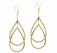 RACHEL Rachel Roy Earrings, Gold-Tone Double Twisted Rope Teardrop Earrings RACHEL Rachel Roy Earrings, Gold-Tone Double Twisted Rope Teardrop Earrings