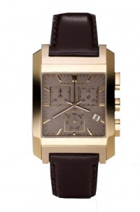 Burberry Heritage Men's Square Chronograph Dial Leather Strap Rose Gold Watch BU1566 Burberry Heritage Men's Square Chronograph Dial Leather Strap Rose Gold Watch BU1566