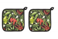 Now Designs Basic Potholders, Pick A Pepper, Set of 2 Now Designs Basic Potholders, Pick A Pepper, Set of 2