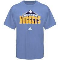 Denver Nuggets Adidas Light Blue Full Primary Logo T-Shirt Denver Nuggets Adidas Light Blue Full Primary Logo T-Shirt