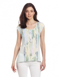 Calvin Klein Jeans Women's Printed Smock Top Calvin Klein Jeans Women's Printed Smock Top