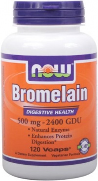 NOW Foods Bromelain 2400Gdu/500mg, 120 Vcaps NOW Foods Bromelain 2400Gdu/500mg, 120 Vcaps