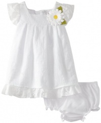 Sweet Heart Rose Baby-Girls Infant Floral Embroidered Sundress, White, 12 Sweet Heart Rose Baby-Girls Infant Floral Embroidered Sundress, White, 12
