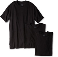 Hanes Men's Classics 3 Pack Black Stretch Crew Neck Tee Hanes Men's Classics 3 Pack Black Stretch Crew Neck Tee