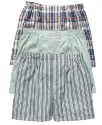 These classic boxers from Ralph Lauren bring timeless style and comfort to complement your wardrobe. These classic boxers from Ralph Lauren bring timeless style and comfort to complement your wardrobe.