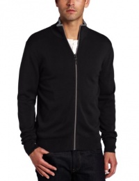 Michael Kors Men's Long Sleeve Tipped Full Zip Michael Kors Men's Long Sleeve Tipped Full Zip