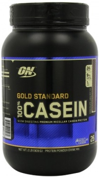 Optimum Nutrition Gold Standard 100% Casein Chocolate Cake Batter Diet Supplement,  2 Pound