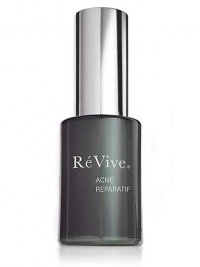 The first RéVive® acne treatment gel that combines anti-acne and anti-aging ingredients into a single product. Reparatif¿ Acne Treatment Gel contains ingredients that contribute to collagen synthesis, which helps combat the visible signs of aging, plus salicylic acid, to help clear and prevent the development of new acne blemishes...all rolled into one. Contains no benzoyl peroxide. The first RéVive® acne treatment gel that combines anti-acne and anti-aging ingredients into a single product. Reparatif¿ Acne Treatment Gel contains ingredients that contribute to collagen synthesis, which helps combat the visible signs of aging, plus salicylic acid, to help clear and prevent the development of new acne blemishes...all rolled into one. Contains no benzoyl peroxide.