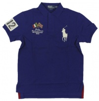 Polo Ralph Lauren Men Custom Fit Big Pony Track & Field Polo T-Shirt - ITALY Polo Ralph Lauren Men Custom Fit Big Pony Track & Field Polo T-Shirt - ITALY