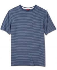 Fit in with the rest of the crew with this striped slim t-shirt from Tommy Hilfiger. Fit in with the rest of the crew with this striped slim t-shirt from Tommy Hilfiger.