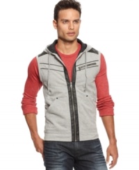 The look of buff. Enhance the positive effects of your gym workout with the Pumping Iron vest from INC International Concepts. The look of buff. Enhance the positive effects of your gym workout with the Pumping Iron vest from INC International Concepts.