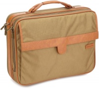 Hartmann Packcloth Overnight Bag and Briefcase, Khaki, One Size Hartmann Packcloth Overnight Bag and Briefcase, Khaki, One Size