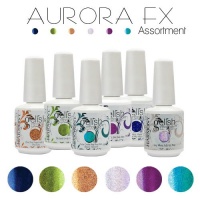 Gelish Aurora FX GLITTER Collection Set 6 Six Colors Soak Off Nail Harmony Gel Gelish Aurora FX GLITTER Collection Set 6 Six Colors Soak Off Nail Harmony Gel