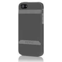 Incipio Stashback for iPhone 5 - Retail Packaging - Graphite Gray / Haze Gray Incipio Stashback for iPhone 5 - Retail Packaging - Graphite Gray / Haze Gray