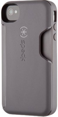 Speck Products SPK-A1409 SmartFlex Card Case for IPhone 4S - 1 Pack - Carrying Case - Retail Packaging - Soot Speck Products SPK-A1409 SmartFlex Card Case for IPhone 4S - 1 Pack - Carrying Case - Retail Packaging - Soot