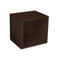 Way Basics zBoard Eco Storage Cube, Espresso Wood Grain Way Basics zBoard Eco Storage Cube, Espresso Wood Grain