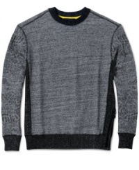 A crew-neck from Sean John that borrows all the best qualities of a sweater and a shirt and ends up with twice the style of either. A crew-neck from Sean John that borrows all the best qualities of a sweater and a shirt and ends up with twice the style of either.