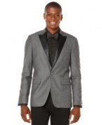 When a call for a jacket is required, this slim fit tuxedo by Perry Ellis fits the bill.