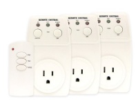 Wireless Remote Control Outlet Switch Socket 3 Pack (3 Outlets) * BATTERY INCLUDED * Wireless Remote Control Outlet Switch Socket 3 Pack (3 Outlets) * BATTERY INCLUDED *