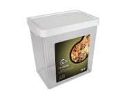 Click Clack Kitchen Essentials 4.5 Quart Airtight Container, White Lid
