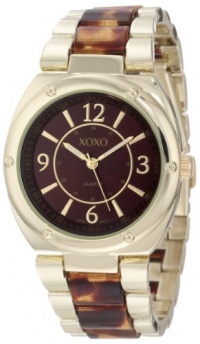 XOXO Women's XO5639 Gold and Tortoise Bracelet Watch XOXO Women's XO5639 Gold and Tortoise Bracelet Watch