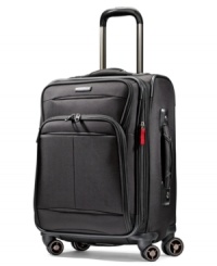 Sleek, slender & streamlined, this spinner is built ultra-lightweight to take on trips with confidence and ease. An expandable design features multiple interior & exterior pockets for stashing accessories & travel essentials, plus a removable interior suiter and an interior door with mesh and wet pack pockets. 10-year warranty. Sleek, slender & streamlined, this spinner is built ultra-lightweight to take on trips with confidence and ease. An expandable design features multiple interior & exterior pockets for stashing accessories & travel essentials, plus a removable interior suiter and an interior door with mesh and wet pack pockets. 10-year warranty.