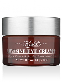 This gentle formula helps reduce the signs of aging by minimizing the appearance of wrinkles in the eye area.Combining Abyssine and Corallina extract, our formula provides instant moisturization and diminishes the look of fatigue. Tested under opthamologist and dermatologist control. 0.5 oz.
