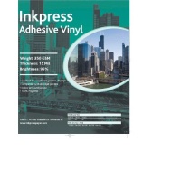 Inkpress AV851120 Specialty Media Adhesive Vinyl 15 Mil 8.5in. X 11in. 20S
