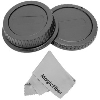 Rear Lens Cap and Camera Body Cover Cap for CANON Rebel (T5i T4i T3i T3 T2 T2i T1i XT XTi XSi XS SL1), CANON EOS (1100D 700D 650D 600D 550D 500D 450D 400D 350D 300D 100D 60D 7D) + Premium MagicFiber Lens Microfiber Cleaning Cloth Rear Lens Cap and Camera Body Cover Cap for CANON Rebel (T5i T4i T3i T3 T2 T2i T1i XT XTi XSi XS SL1), CANON EOS (1100D 700D 650D 600D 550D 500D 450D 400D 350D 300D 100D 60D 7D) + Premium MagicFiber Lens Microfiber Cleaning Cloth