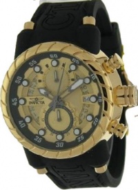 Invicta Men's 14186 S1 Rally Chronograph Gold Dial Black Silicone Watch Invicta Men's 14186 S1 Rally Chronograph Gold Dial Black Silicone Watch