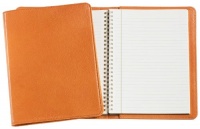 Graphic Image Wire-O-Notebook, Goatskin Leather, 9-Inches, Orange (JS9MRBLGTIORG) Graphic Image Wire-O-Notebook, Goatskin Leather, 9-Inches, Orange (JS9MRBLGTIORG)