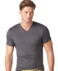 This t-shirt from Under Armour® feels great to the touch when you are lounging around. This t-shirt from Under Armour® feels great to the touch when you are lounging around.