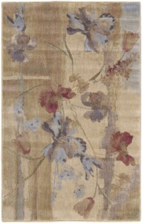 Nourison Zanibar Watercolor Beige 3.6-Feet by 5.6-Feet Polyacrylic Area Rug Nourison Zanibar Watercolor Beige 3.6-Feet by 5.6-Feet Polyacrylic Area Rug