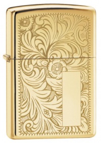 Zippo Lighter High Polish Brass Venetian Zippo Lighter High Polish Brass Venetian