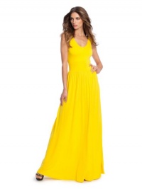 GUESS by Marciano Solid Malibu Cutout Maxi Dress, LEMON DROP (XS) GUESS by Marciano Solid Malibu Cutout Maxi Dress, LEMON DROP (XS)