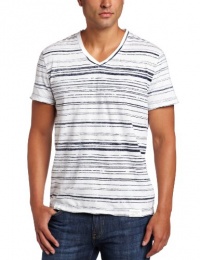 Calvin Klein Jeans Men's 40s Jersey Mix Stripe V-Neck Tee Calvin Klein Jeans Men's 40s Jersey Mix Stripe V-Neck Tee