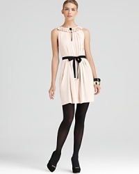 Crafted from luxurious silk with a hint of stretch for added fluidity and cinched at the waist with a classic grosgrain belt, this DIANE von FURSTENBERG dress is the ultimate party date this season and beyond. Crafted from luxurious silk with a hint of stretch for added fluidity and cinched at the waist with a classic grosgrain belt, this DIANE von FURSTENBERG dress is the ultimate party date this season and beyond.