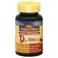 Nature Made Chewable D3, 400 I.u., Value Size, Orange Flavor, 320-Count Nature Made Chewable D3, 400 I.u., Value Size, Orange Flavor, 320-Count