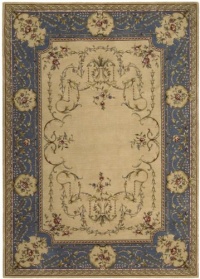 Area Rug 2x2 Rectangle European Beige Color - Nourison Ashton House Collection Area Rug 2x2 Rectangle European Beige Color - Nourison Ashton House Collection