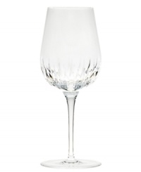 Lend chic sophistication to special occasions with the Soho Brilliance wine glass. Deep vertical cuts enhance an already-dazzling crystal stemware collection from Reed & Barton. Lend chic sophistication to special occasions with the Soho Brilliance wine glass. Deep vertical cuts enhance an already-dazzling crystal stemware collection from Reed & Barton.
