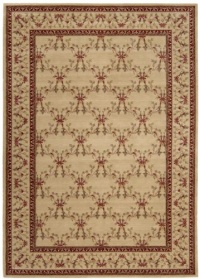 Area Rug 5x7 Rectangle European Beige Color - Nourison Ashton House Collection Area Rug 5x7 Rectangle European Beige Color - Nourison Ashton House Collection