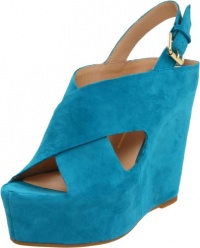 Dolce Vita Women's Julie Wedge Sandal,Teal Suede,6.5 M US Dolce Vita Women's Julie Wedge Sandal,Teal Suede,6.5 M US