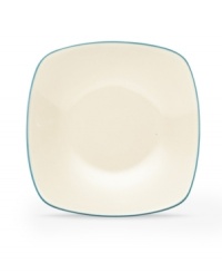 Make everyday meals a little more fun with Colorwave dinnerware from Noritake. Mix and match the square plates in turquoise and white with coupe and rim pieces for a tabletop that's endlessly stylish. Make everyday meals a little more fun with Colorwave dinnerware from Noritake. Mix and match the square plates in turquoise and white with coupe and rim pieces for a tabletop that's endlessly stylish.