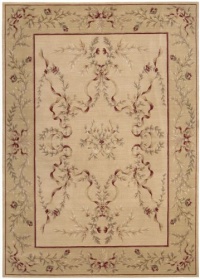 Area Rug 5x7 Rectangle European Light Gold Color - Nourison Ashton House Collection Area Rug 5x7 Rectangle European Light Gold Color - Nourison Ashton House Collection